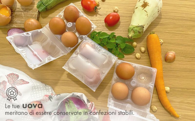 51 confezioni portauova da 4 uova in plastica - immagine 3