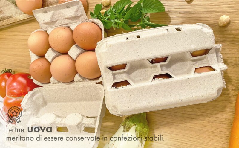 50 confezioni bucate da 6 uova in cartone - immagine 2